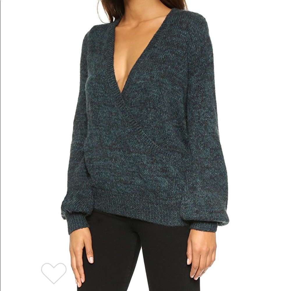 Free People Mohair Karina Wrap Sweater